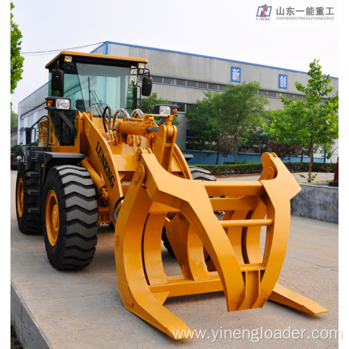 Front Wheel Loader with Grapple